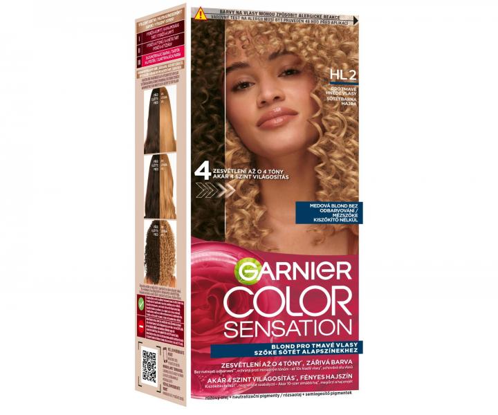 Permanentní zesvětlující barva na vlasy Garnier Color Sensation  - HL2 medová blond