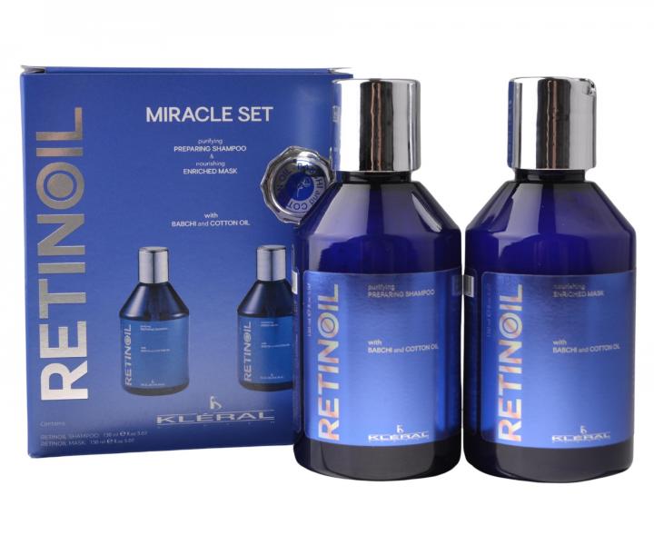 D�rkov� sada pro hydrataci such�ch vlas� Kl�ral System Retinoil Miracle Set - �ampon 150 ml + maska 150 ml