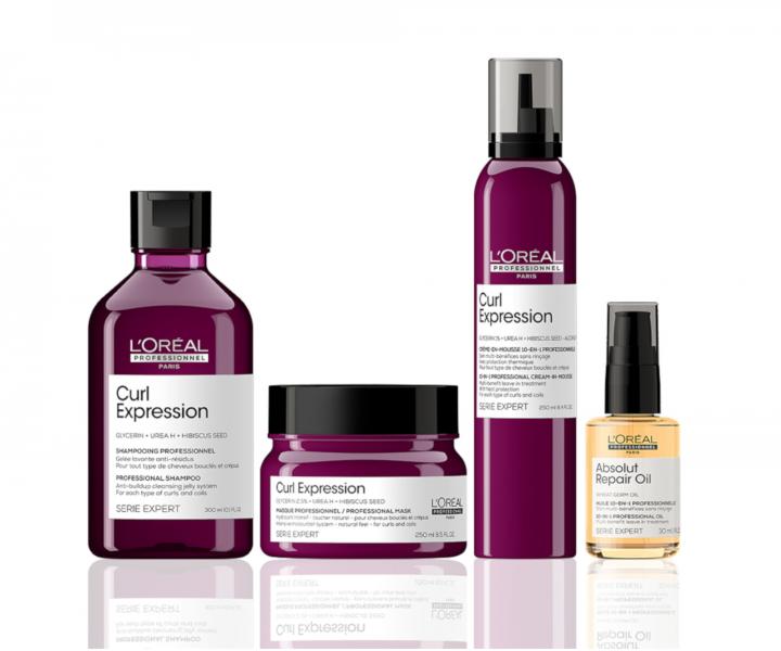 Sada pro vlnité a kudrnaté vlasy Loréal Professionnel Curl Expression + olej zdarma