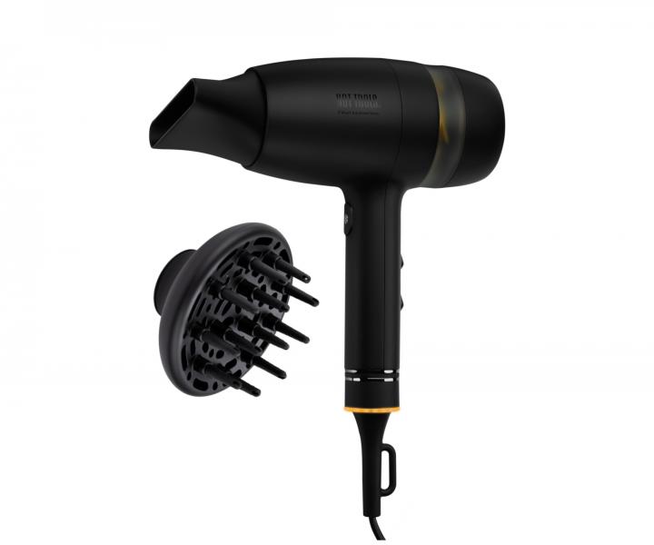 Profesionální fén na vlasy Hot Tools Pro Artist Black Gold Collection QuietAir - černý