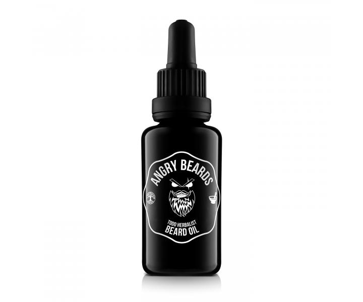 Vyživující olej na vousy Angry Beards Todd Herbalist - 30 ml