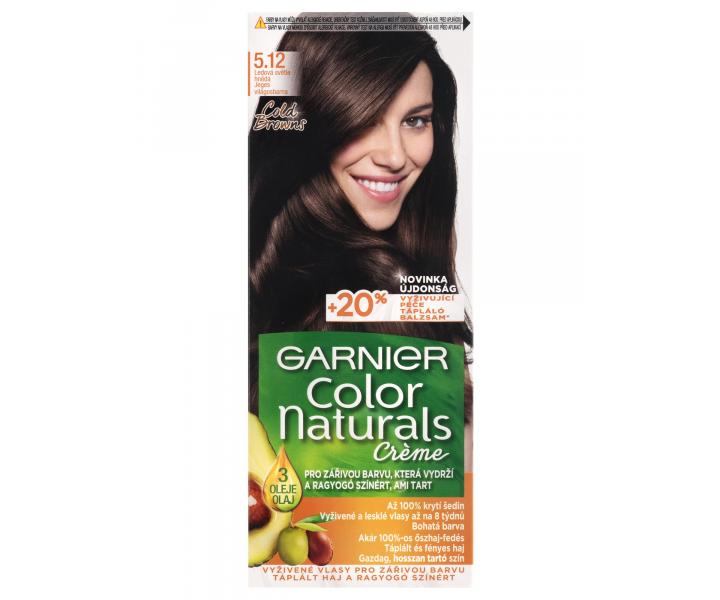 Permanentní barva Garnier Color Naturals 5.12 ledová světle hnědá