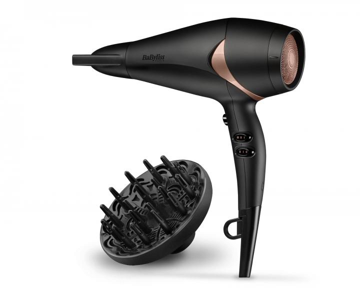 Fén na vlasy BaByliss Bronze Shimmer D566E - 2200 W, černý