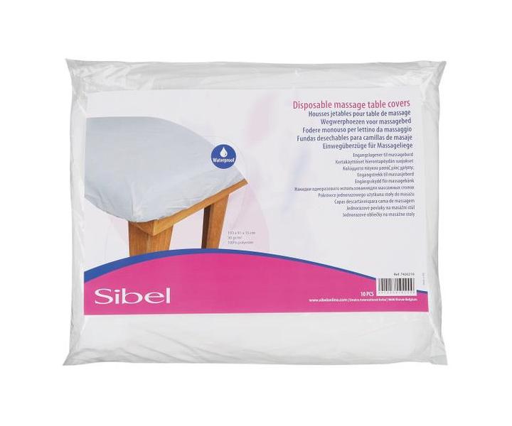 Jednorázové voděodolné prostěradlo Sibel 10 ks - 193x91x15cm
