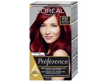 Permanentní barva Loréal Préférence P37 intenzivní tmavá červená