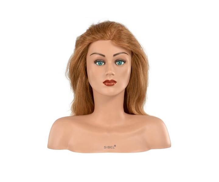 Cvin hlava dmsk s prodnmi vlasy LAURA, Sibel - blond 15 - 30 cm - rozbalen