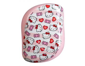 Kartáč na vlasy Tangle Teezer Compact - Hello Kitty Candy Stripes, růžový
