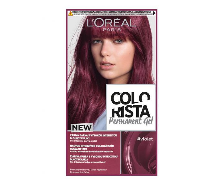 Permanentn barva na vlasy Loral Colorista Permanent Gel Violet - fialov