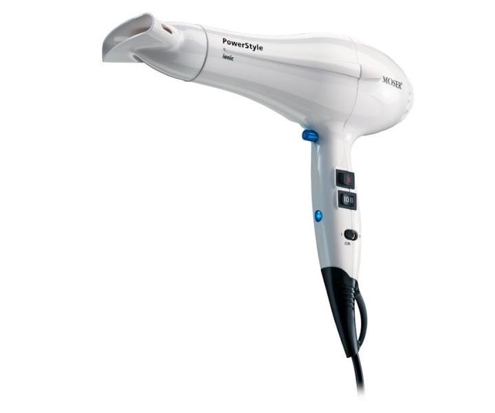Fén Moser Power Style Ionic  2000 W - bílý