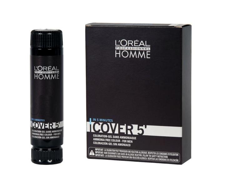 Péče pre šedivé vlasy Loréal Homme Cover 5' 3x50 ml - 4 hnědá