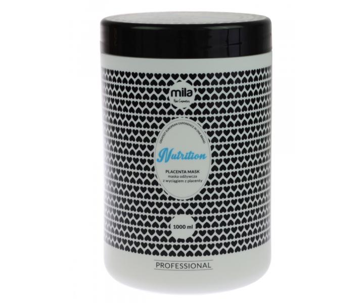 Maska proti padání vlasů Mila Hair Cosmetics Nutrition Placenta, 1000 ml