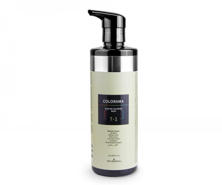 Semi-permanentní regenerační maska Kléral System Colorama 7.1 - 500 ml, popelavá blond