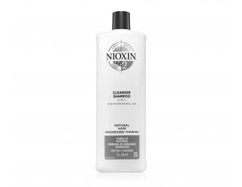 Šampon pro silně řídnoucí přírodní vlasy Nioxin System 2 Cleanser Shampoo - 1000 ml