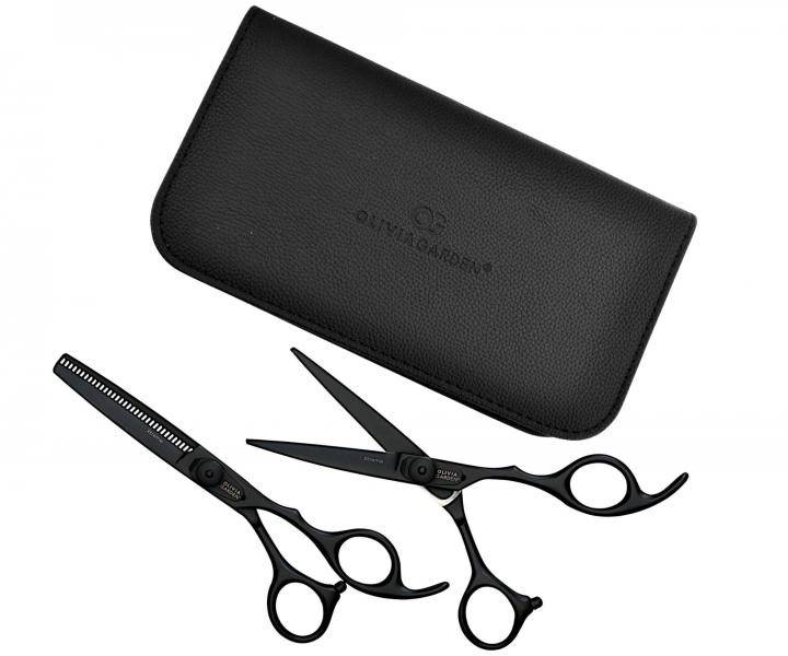 Sada kadenickch nek 5,75" a efilanch nek 6,35" Olivia Garden Xtreme Matt Black Edition