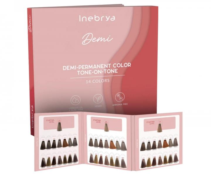 Vlasov� vzorn�k barev Inebrya Demi-Permanent Color Tone-On-Tone