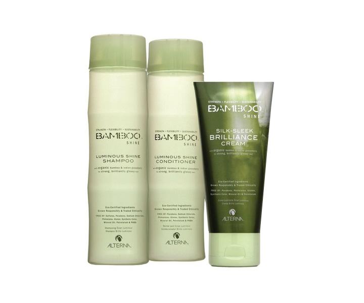 Alterna Bamboo Shine - dárková sada pro lesk vlasů 3 ks
