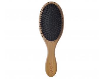 Bambusový kartáč na vlasy s kančími a nylonovými štětinami Detail - Hair Style - 7,5 x 22,5 cm