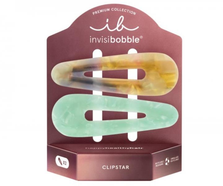 Ozdobn� klipsy do vlas� Invisibobble Clipstar Premium Rainbow Carousel - 2 ks