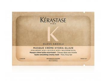 Hydrata�n� a rozjas�uj�c� maska pro pevn� a krepat� vlasy K�rastase Gloss Absolu Masque Cr�me Hydra-Glaze - 10 ml (bonus)