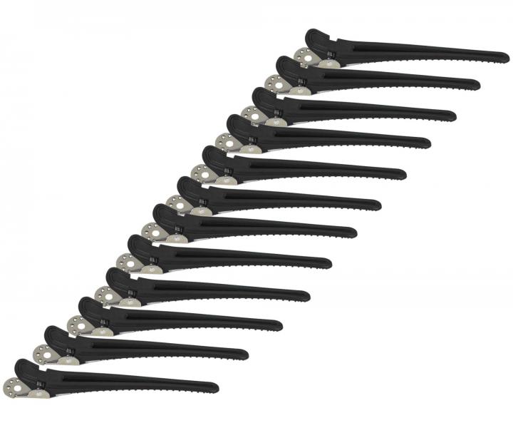 Klipsy do vlas Original Best Buy - 10 cm, ern, 12 ks