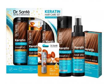 D�rkov� sada pro obnovu matn�ch a k�ehk�ch vlas� Dr. Sant� Keratin Hair Care Set