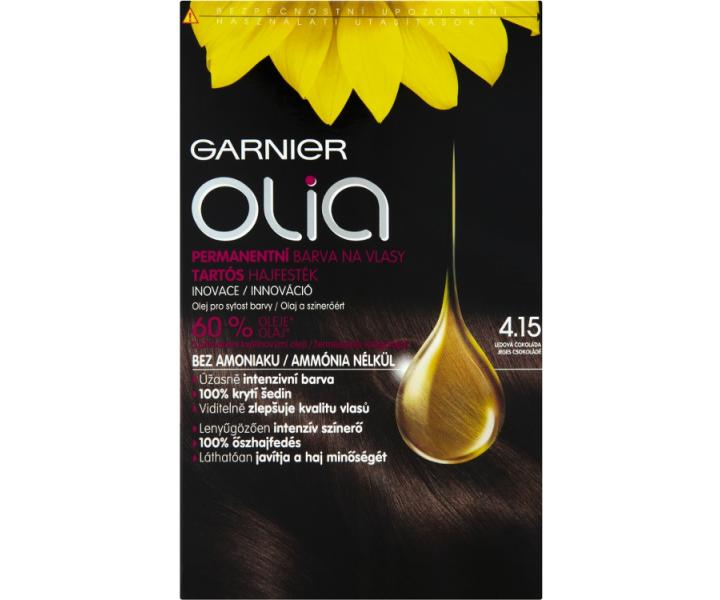 Permanentn� olejov� barva Garnier Olia 4.15 ledov� �okol�da