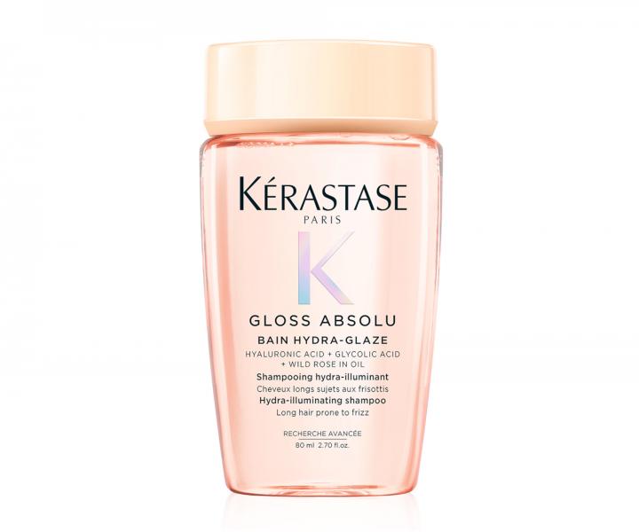 Hydrata�n� a rozjas�uj�c� �ampon pro vlasy se sklonem ke krepat�n� K�rastase Gloss Absolu Bain Hydra-Glaze - 80 ml