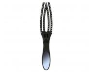 Kartáč s nylonovými štětinami Olivia Garden Fingerbrush On the Go Detangle&Style - černý