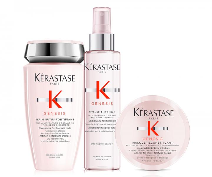 Sada pro suché vlasy se sklonem k lámání Kérastase Genesis + maska 75 ml zdarma