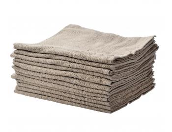 Bavlněné ručníky Sibel Bob Tuo - 50 x 85 cm - 12 ks, béžové