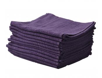 Bavlněné ručníky Sibel Bob Tuo - 50 x 85 cm - 12 ks, fialové