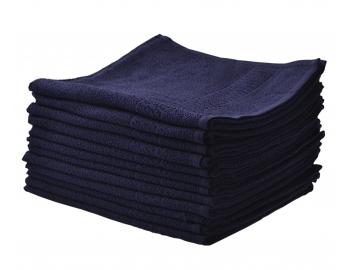 Bavlněné ručníky Sibel Bob Tuo - 50 x 85 cm - 12 ks, temně modré