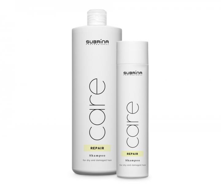 Šampon pro suché a poškozené vlasy Subrina Professional Care Repair - 1000 ml + šampon 250 ml zdarma