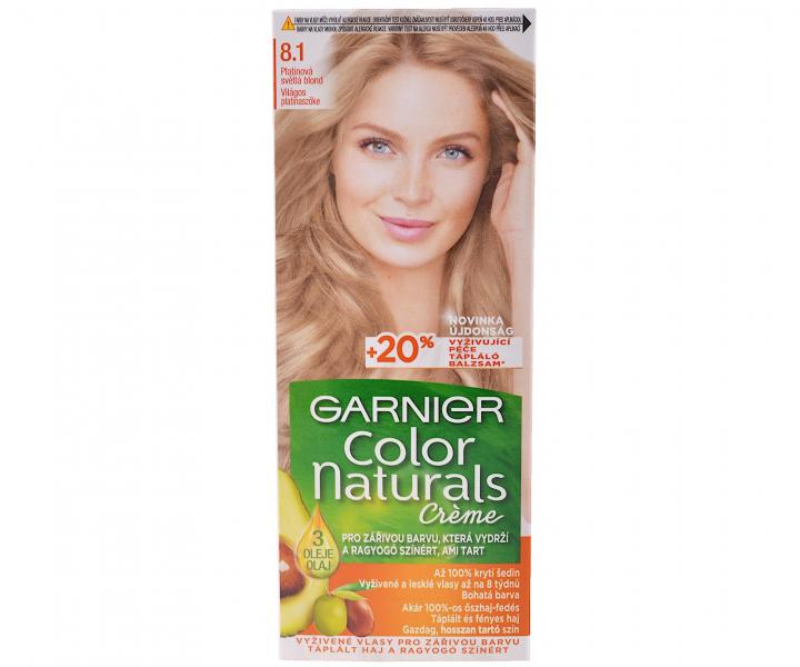 Permanentní barva Garnier Color Naturals 8.1 světlá blond popelavá