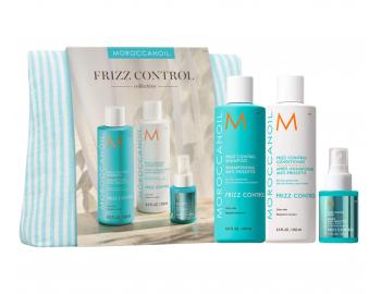 D�rkov� sada pro uhlazen� krepat�ch vlas� Moroccanoil Frizz Control Collection + termoaktivn� sprej a ta�ti�ka zdarma