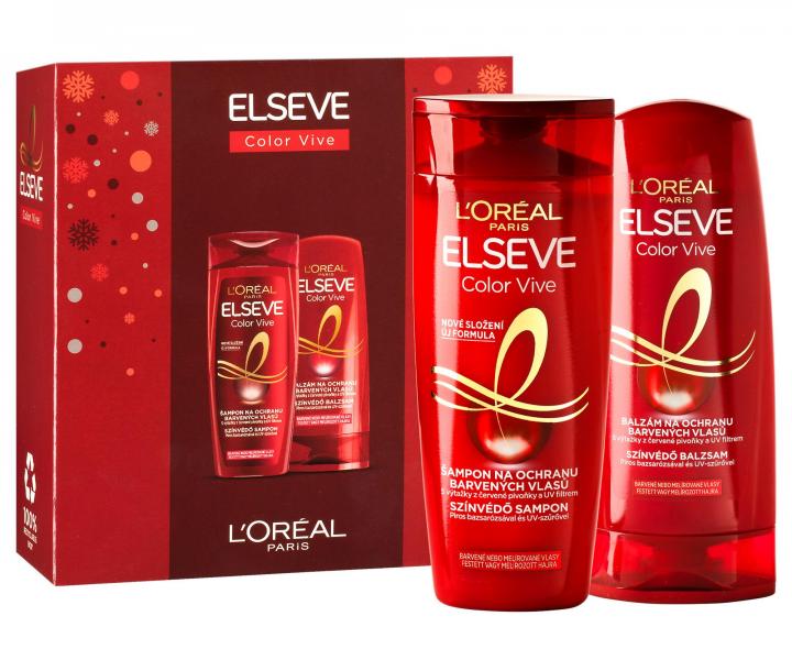Dárková sada Loréal Paris Elseve Color Vive - šampon 250 ml + péče 200 ml