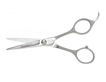 Kadeřnické nůžky Olivia Garden StraightCut™ Shear 5" - stříbrné