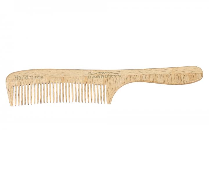 Hřeben z bukového dřeva Sibel Barburys Steamed Beech Wood 05 - 18 x 3,2 cm