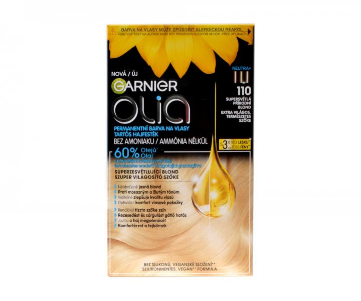 Permanentní olejová barva Garnier Olia - 110 supersvětlá přírodní blond