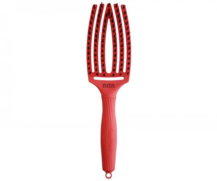 Kartáč Olivia Garden Fingerbrush Combo Medium Red Confidence - světle červený