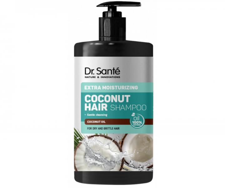 Hydratan ampon pro kehk a such vlasy Dr. Sant Coconut - 1000 ml