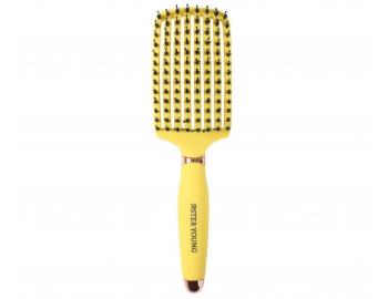 Kart�� na roz�es�v�n� a fouk�n� vlas� s kan��mi a nylonov�mi �t�tinami Sister Young Ovia Hair Brush - �lut�