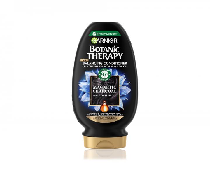 Kondicionér pro mastné kořínky a suché délky Garnier Therapy Botanic Magnetic Charcoal - 200 ml