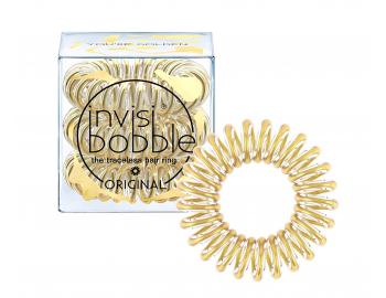 Spirálová gumička do vlasů Invisibobble Original You're Golden - zlatá, 3 ks