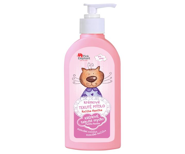 Krémové tekuté mýdlo Pink Elephant Kočička Hanička - 250 ml
