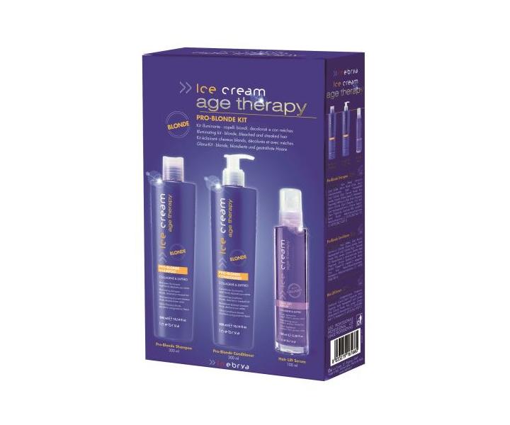 Sada pro odbarvené a melírované vlasy Inebrya Age Therapy Pro-Blonde Kit