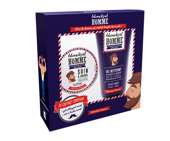 Pnsk drkov sada na vousy a ple Blondpil