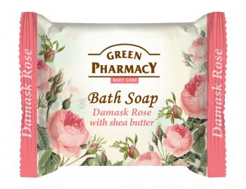 Toaletní mýdlo na ruce s bambuckým máslem Green Pharmacy Damask Rose - 100 g