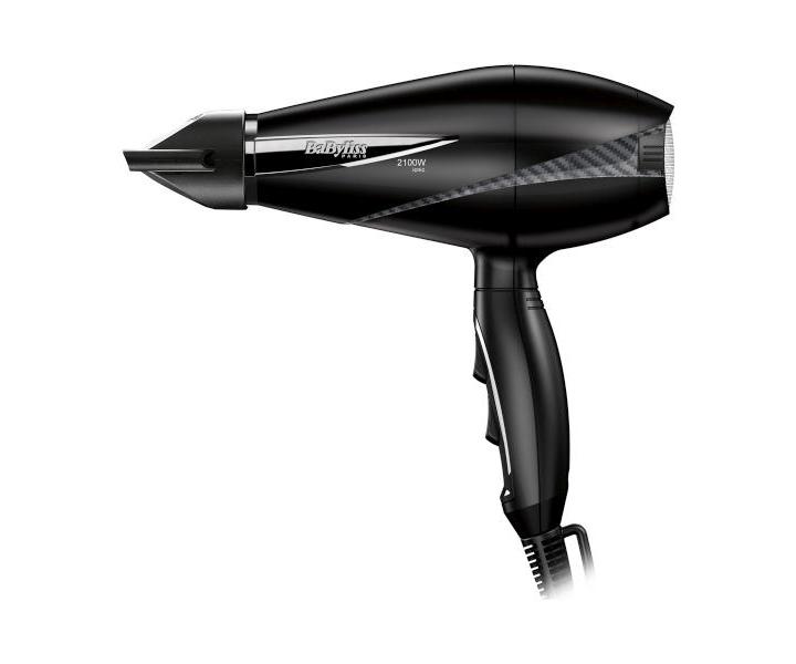 Fén na vlasy BaByliss 6610DE - 2100 W, černý + kartáč na vlasy BaByliss 45 mm ZDARMA