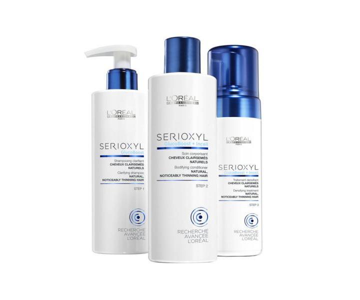 Balíček Serioxyl Fuller hair 1 proti řídnutí vlasů - pro přírodní vlasy